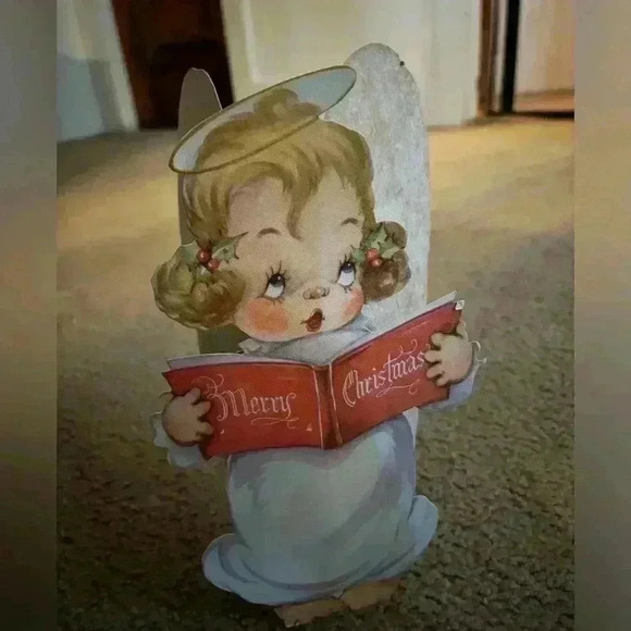 Source Unknown Other - Angel Vintage Christmas Card